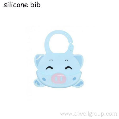 Cute Animal Waterproof Silicone Weaning Bib